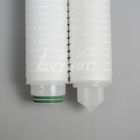 Πτυχωμένη κασέτα φίλτρων ISO9001 115mm OD 50um πολυπροπυλένιο